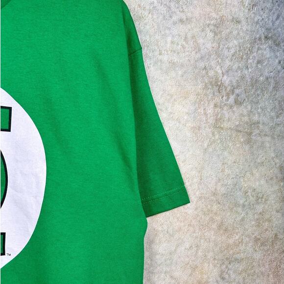 Vintage Y2K DC Comics Green Lantern Graphic T Shirt Mens L Green Big Logo BNWT - Picture 7 of 8